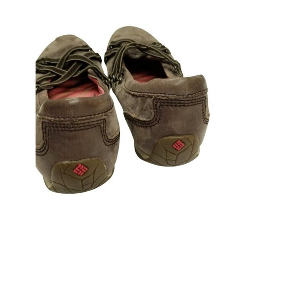 Columbia Kaci Womens Slip-On Shoes Size 6.5 Brown Suede Comfort Walking Flats - Picture 3 of 10